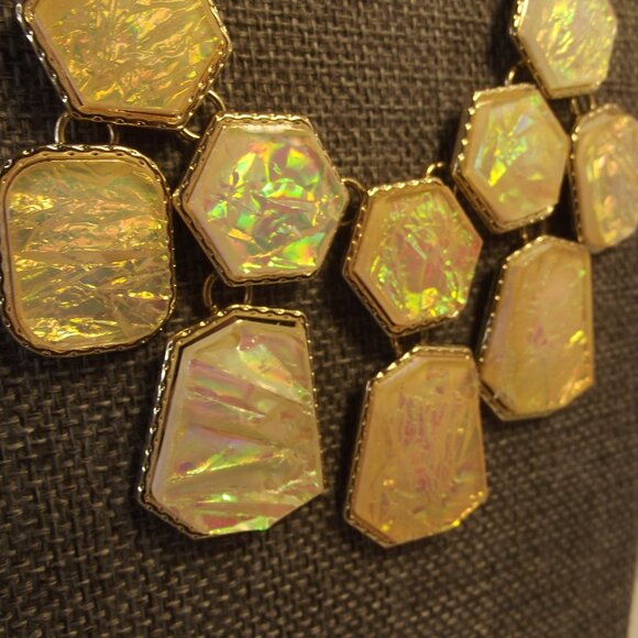 Sophia & Kate Matching Bib Necklace & Pierced Earrings New on Card - Picture 3 of 7